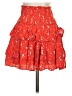 Olivaceous 100% Rayon Red Casual Skirt Size S - photo 2
