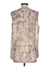 Gap 100% Polyester Ivory Sleeveless Blouse Size L - photo 2
