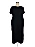 Unbranded Solid Black Casual Dress Size XL - photo 1