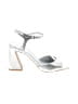 Vince Camuto Metallic Silver Heels Size 8 1/2 - photo 1