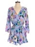 Everly 100% Polyester Floral Purple Romper Size S - photo 1