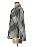 DKNY 100% Polyester Argyle Gray Long Sleeve Blouse Size M - photo 5