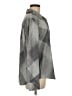 DKNY 100% Polyester Argyle Gray Long Sleeve Blouse Size M - photo 4
