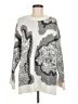 Davi & Dani Floral Gray Pullover Sweater Size M - photo 1