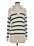 The Drop Stripes Ivory Pullover Sweater Size XS - photo 1