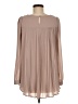 Unbranded 100% Polyester Tan Long Sleeve Blouse Size M - photo 2