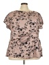 Shein Brown Short Sleeve Blouse Size 4X - photo 1