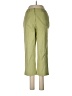 Larry Levine Solid Green Khakis Size 8 - photo 1