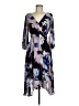 DKNY 100% Polyester Print Purple Cocktail Dress Size 6 - photo 1