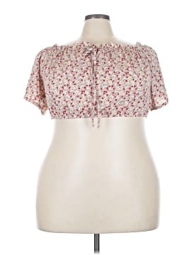 Shein Curve Short Sleeve Blouse