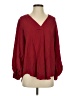 Jodifl 100% Polyester Burgundy Long Sleeve Blouse Size S - photo 1