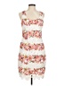 Bisou Bisou Floral White Cocktail Dress Size 8 - photo 1