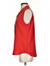 Equipment Red Sleeveless Button-Down Shirt Size S - photo 5