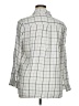 Old Navy 100% Rayon Gray 3/4 Sleeve Button-Down Shirt Size XL - photo 2
