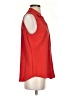 Equipment Red Sleeveless Button-Down Shirt Size S - photo 4