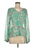 A New Day 100% Polyester Green Long Sleeve Blouse Size M - photo 1