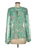 A New Day 100% Polyester Green Long Sleeve Blouse Size M - photo 2