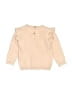 M&S Hearts Tan Pink Sweatshirt Size 6-9 mo - photo 2