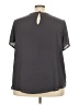Torrid 100% Polyester Gray Short Sleeve Blouse Size 3X Plus (3) - photo 2