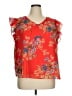 Assorted Brands 100% Polyester Orange Sleeveless Blouse Size 1X - photo 1