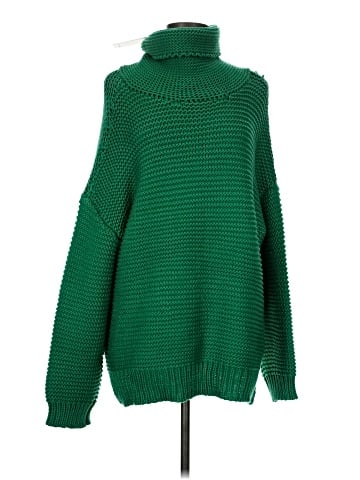 Blushing Heart Turtleneck Sweater (view 1)