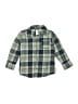 Just One You Made by Carter's Plaid Green Long Sleeve Button-Down Shirt Size 4T - photo 1