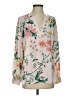 Ann Taylor LOFT 100% Polyester Floral Ivory Long Sleeve Blouse Size XS - photo 1