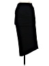 Zara Solid Black Formal Skirt Size S - photo 1