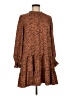 Nine West 100% Polyester Animal Print Brown Casual Dress Size M - photo 1