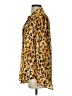 Mela Purdie 100% Polyester Animal Print Gold Long Sleeve Blouse Size S - photo 5