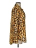 Mela Purdie 100% Polyester Animal Print Gold Long Sleeve Blouse Size S - photo 4
