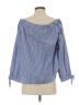 J.Crew 100% Cotton Blue 3/4 Sleeve Blouse Size 4 - photo 2