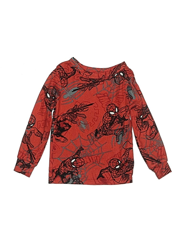 Pre-owned Marvel Kids' Long Sleeve T-shirt In Red