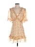 Saints + Secrets 100% Polyester Yellow Cocktail Dress Size S - photo 1