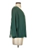 Naked Zebra 100% Polyester Green 3/4 Sleeve Blouse Size S - photo 4