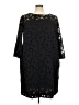 Studio One Black Cocktail Dress Size 24 - photo 1