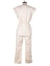 Splendid 100% Cotton Metallic Ivory Jumpsuit Size S - photo 2