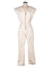 Splendid 100% Cotton Metallic Ivory Jumpsuit Size S - photo 1