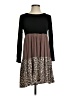 Unbranded 100% Polyester Animal Print Brown Casual Dress Size S - photo 1