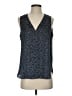Banana Republic 100% Polyester Blue Sleeveless Blouse Size S - photo 1
