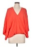 On The Road... Orange 3/4 Sleeve Blouse Size L - photo 1