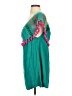 Unbranded Aztec Or Tribal Print Solid Tropical Teal Casual Dress Size S (estimated) - photo 5