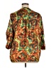 Gibson 100% Polyester Orange 3/4 Sleeve Blouse Size 1X - photo 2