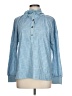 Made With Love Blue Long Sleeve Polo Size L - photo 1