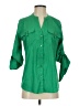 Calvin Klein 100% Polyester Green 3/4 Sleeve Blouse Size S - photo 1