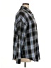 Fantaslook 100% Polyester Plaid Blue Long Sleeve Blouse Size XL - photo 4