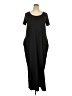 Unbranded Solid Black Casual Dress Size 2X - photo 1