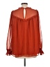 Torrid 100% Polyester Red Long Sleeve Blouse Size Lg Plus (0) - photo 2