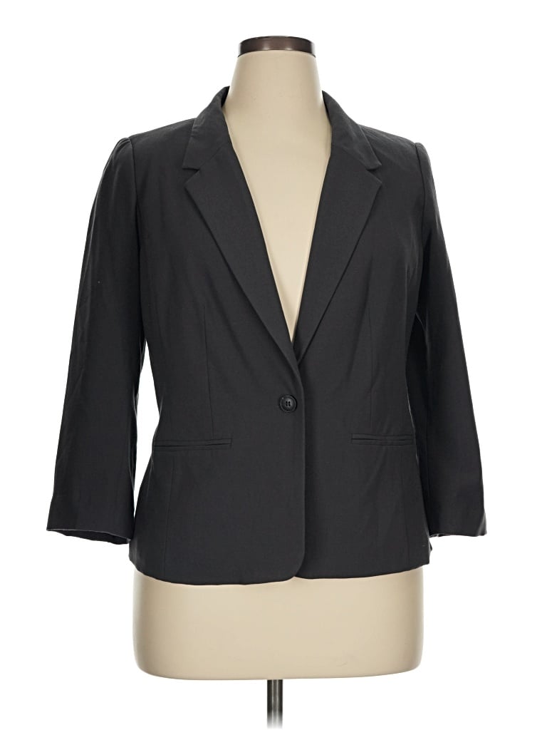 Pre-owned Kensie Blazer Jacket In Gray
