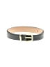 Talbots Black Green Leather Belt Size L - photo 1